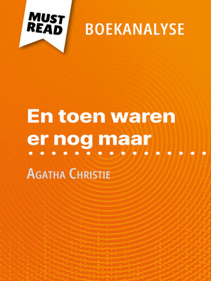 cover image of En toen waren er nog maar van Agatha Christie (Boekanalyse)